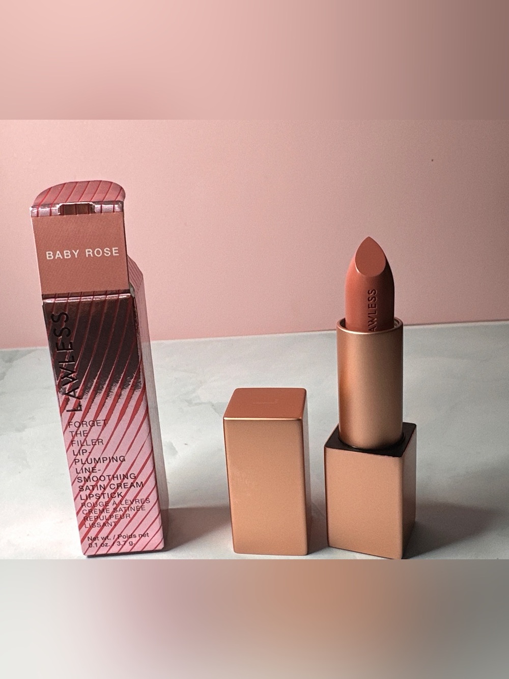 Lawless lipstick in shade baby rose
